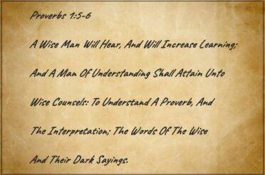 Proverbs 1:5-6 | Hear & Listen To Wise Counsels